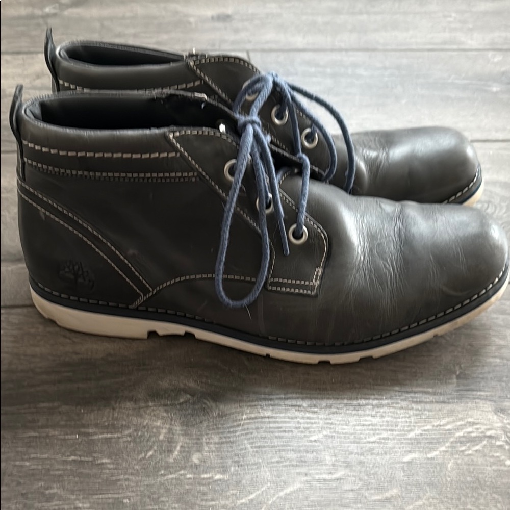Timberland EUC 6863B men’s Bartram casual chukka boots blue leather size 11